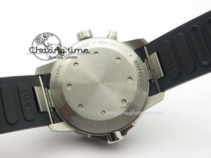 MIROTIME 0731 SportInspired Aquatimer Chrono IW376803 V6F 1:1 Best Edition White Dial On Rubber Strap A 7281